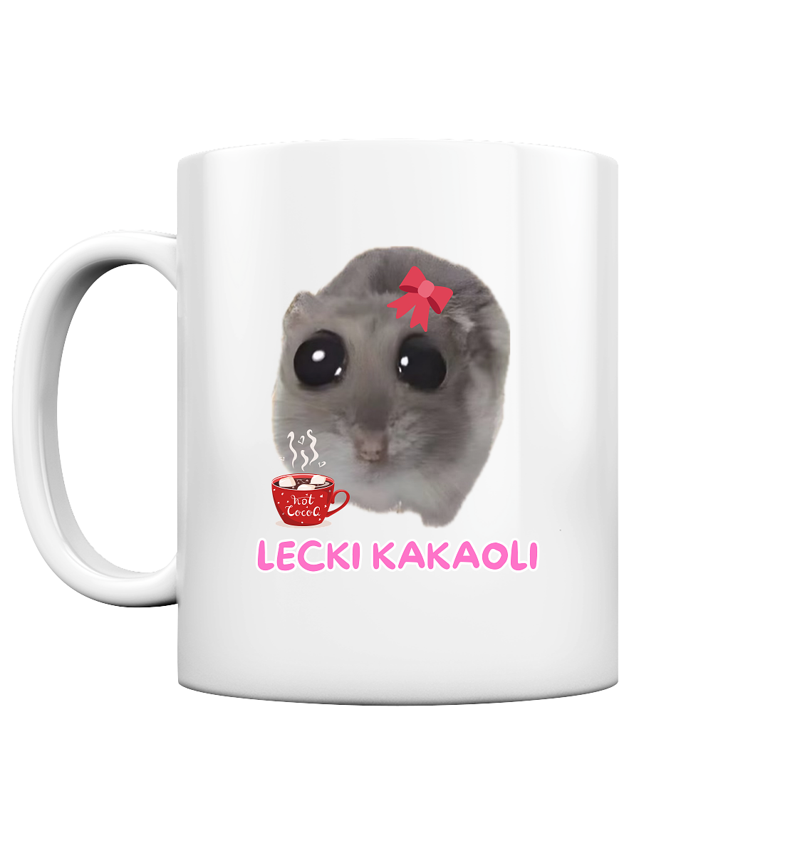 Lecki Kakaoli Hamsti mit Schleife - Tasse glossy