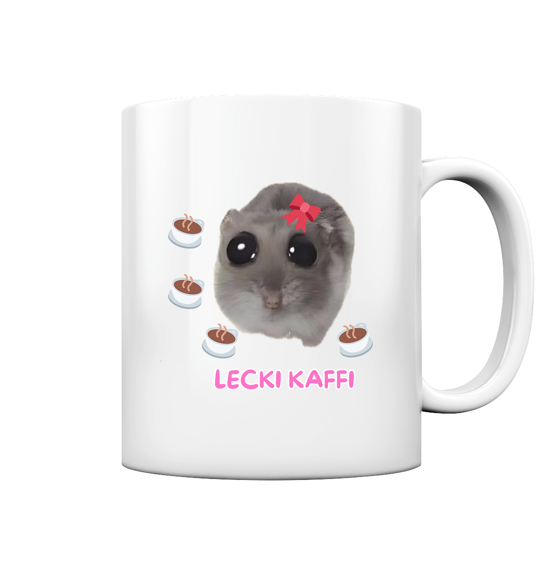 Lecki Kaffi-Tassen mit Schleife - Tasse glossy