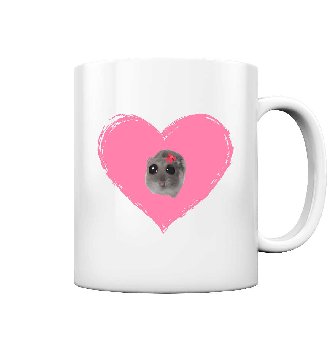 Herz Hamsti - Tasse glossy