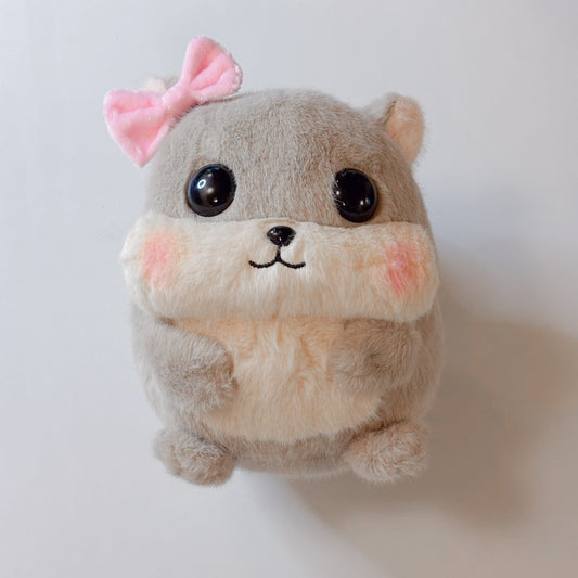 Original LustigerHamsti – Plüschtier mit Schleife 🐹💖 (ohne Sound)