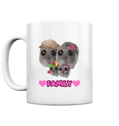 Family Hamsti mit 2 Kindern - Tasse glossy
