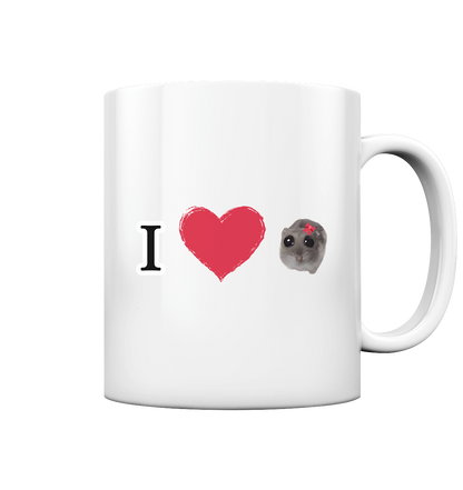 I Love Hamsti - Tasse glossy