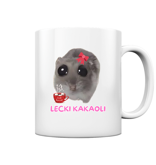 Lecki Kakaoli Hamsti mit Schleife - Tasse glossy